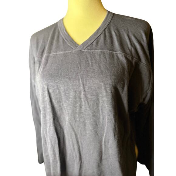 American Giant Women's Long Sleeve Tunic Tee, Navy, Size Large, Made In The USA - Picture 1 of 5